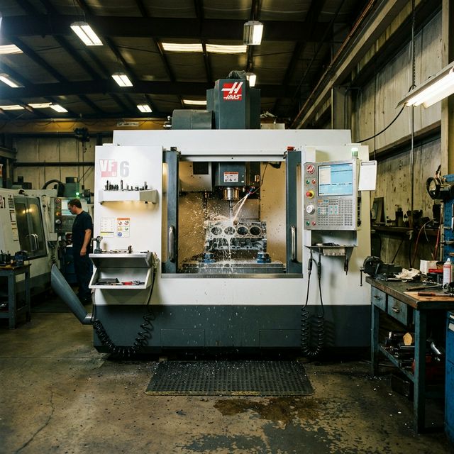 CNC Milling Machine in Action